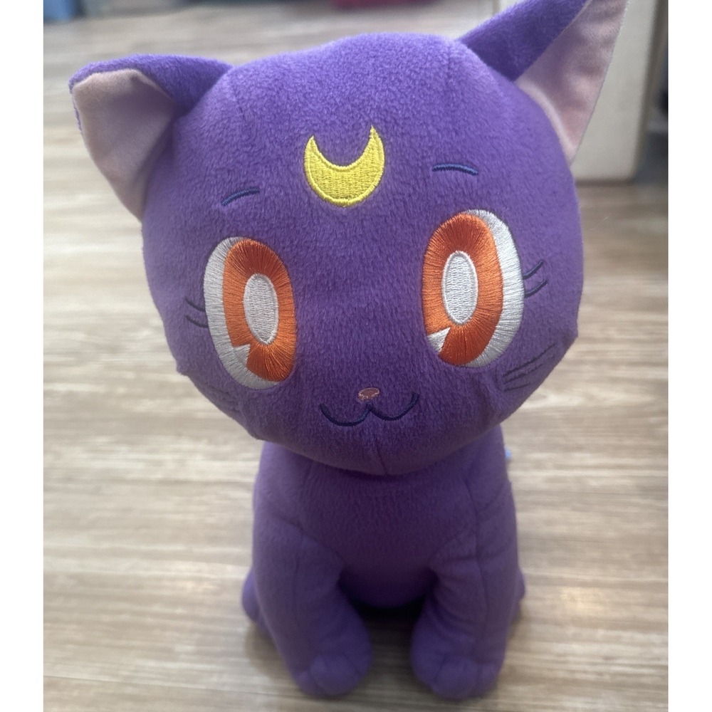New With Tags Sailor Moon Luna Purple‎ 12" Cat Plush